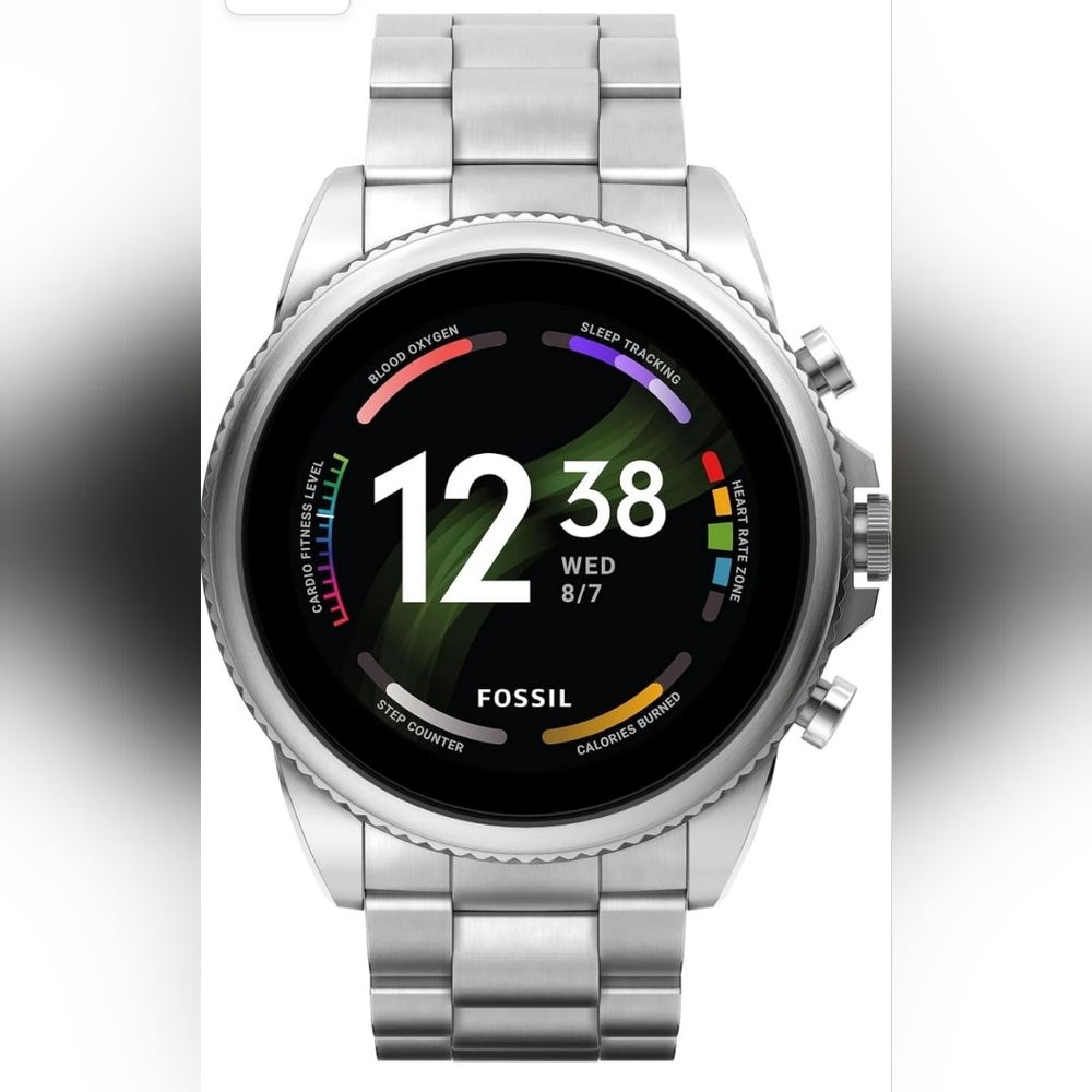 Fossil Gen 6 44mm Touchscreen Smart Watch for Men with Alexa Built-In, F…
